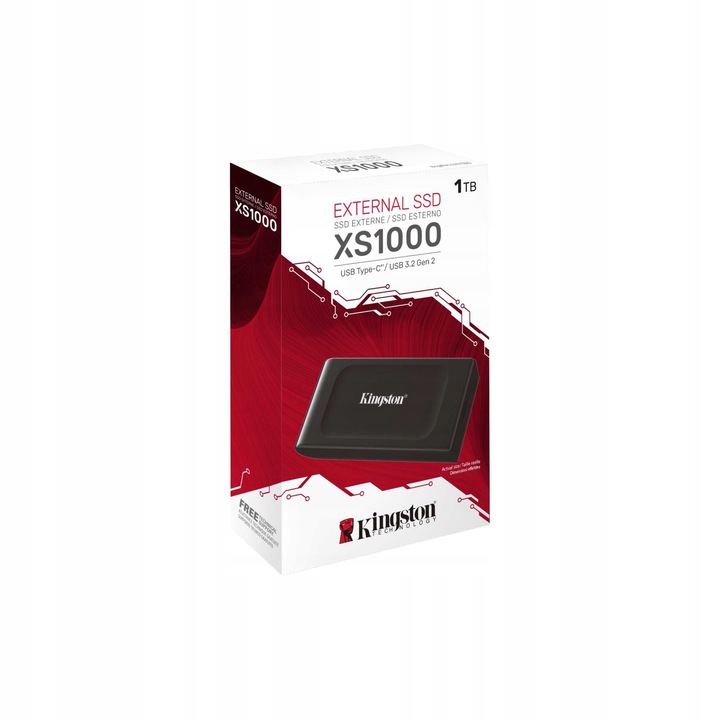 Dysk zewnętrzny SSD Kingston XS1000 1TB USB 3.2 Gen 2 SXS1000