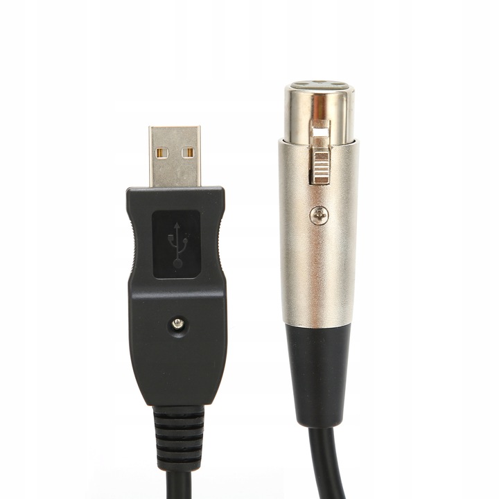 KABEL ADAPTERA USB MĘSKI NA XLR ŻEŃSKI 3 METRY