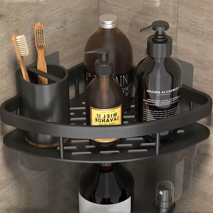 2x PÓŁKA POD PRYSZNIC wisząca samoprzylepna ścienna LOFT łazienka