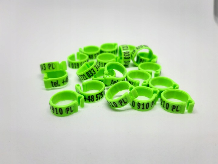 Znaczniki dla gołębi z numerem telefonu 100szt 8x5