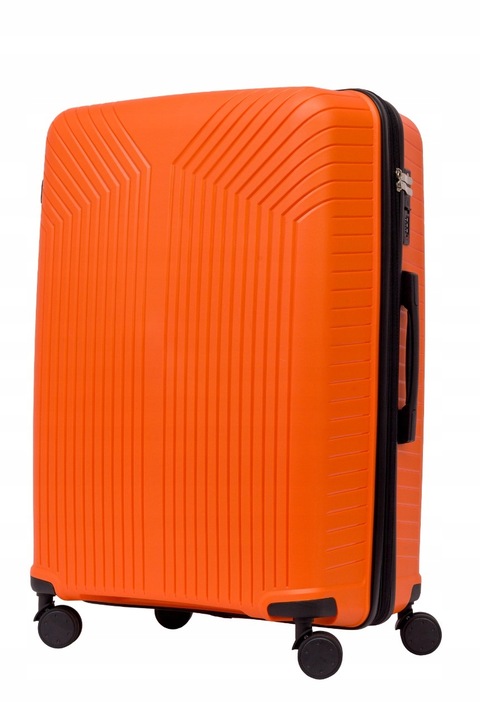 DUŻA WALIZKA PODRÓŻNA POLIPROPYLEN + POSZERZENIE SUWAKA BAGIA 100L