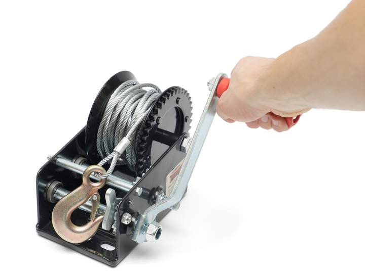 WYCIĄGARKA RĘCZNA KORBOWA LINOWA 1133kg WCIĄGARKA lebiodka przenośna