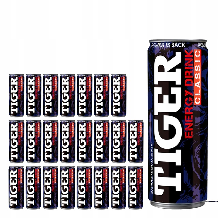 Napój energetyczny Tiger Energy Drink bez cukru 12x250ml