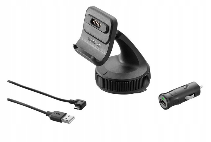 TomTom: uchwyt Click&Drive + ładowarka i kabel USB Zestaw