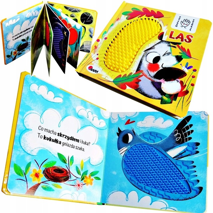 KSIĄŻECZKA KSIĄŻKA DOTYKOWA SENSORYCZNA LAS