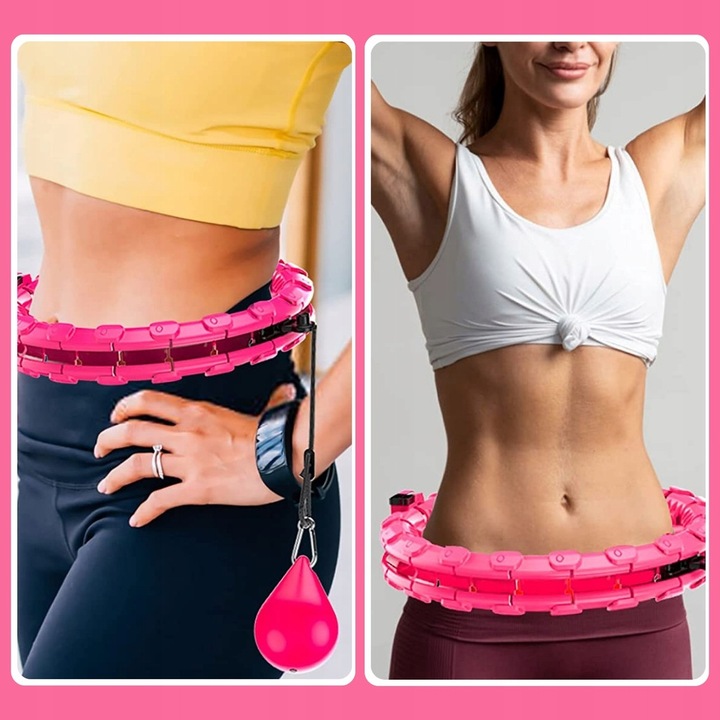 HULA HOP Z OBCIĄŻENIEM Odchudzające Obciążnikiem Smart z Wypustkami HULAHOP