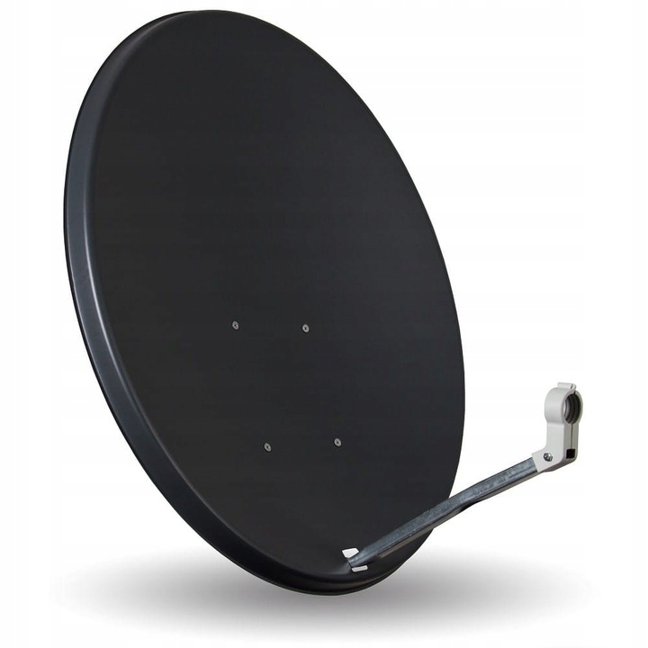 ANTENA SATELITARNA CZASZA TALERZ GRAFIT STALOWA MOCNA FULL HD 4K CORAB