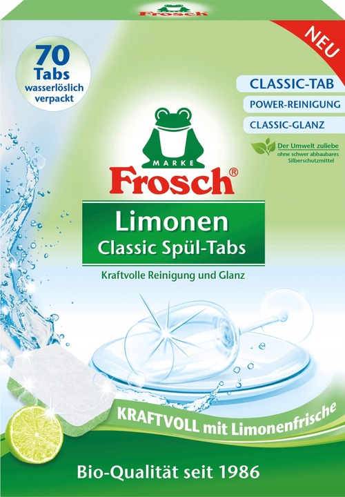 FROSCH Classic Lemon Tabletki do Zmywarki Skuteczne i Biodegradowalne x70