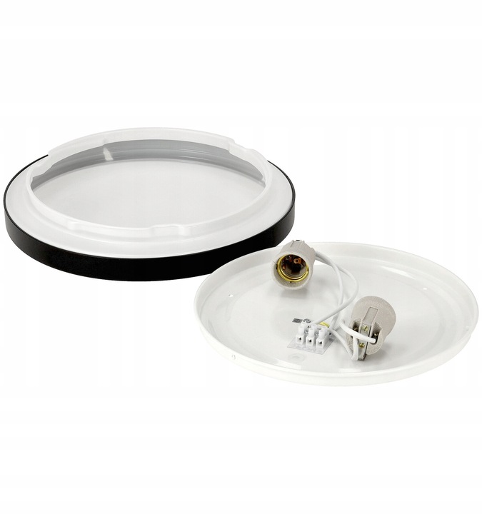 Lampa Sufitowa Plafon LED 2xE27 OKRĄGŁY LARI-R Na Żarówki LED Wysoka