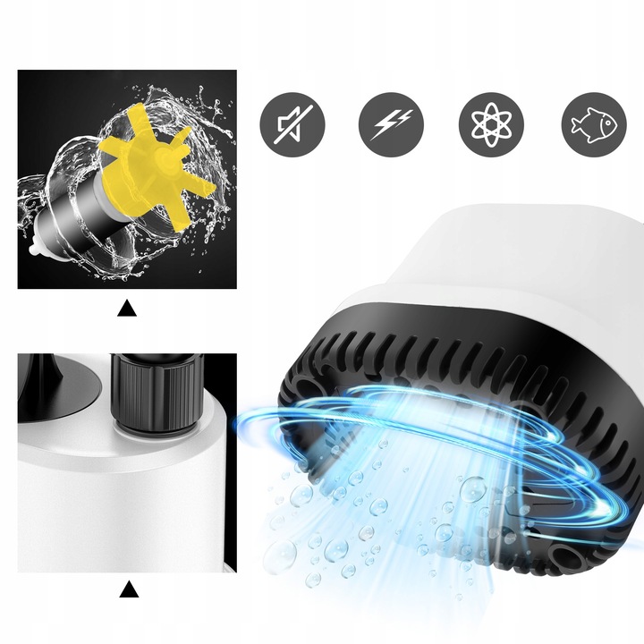 Pompa niskiego zanurzenia 2500l/h 40W DO OCZKA WODNEGO FONTANNY