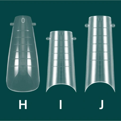 ZESTAW Formy DUAL DO AKRYLOŻELU 12 rodzajów MIGDAŁ pędzelek zaciskarka