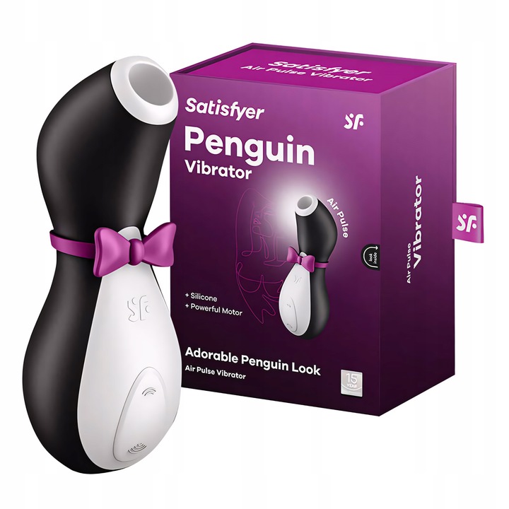 SATISFYER PINGWIN MASAŻER ŁECHTACZKI DAMSKI WIBRATOR PINGWINEK CIŚNIENIOWY