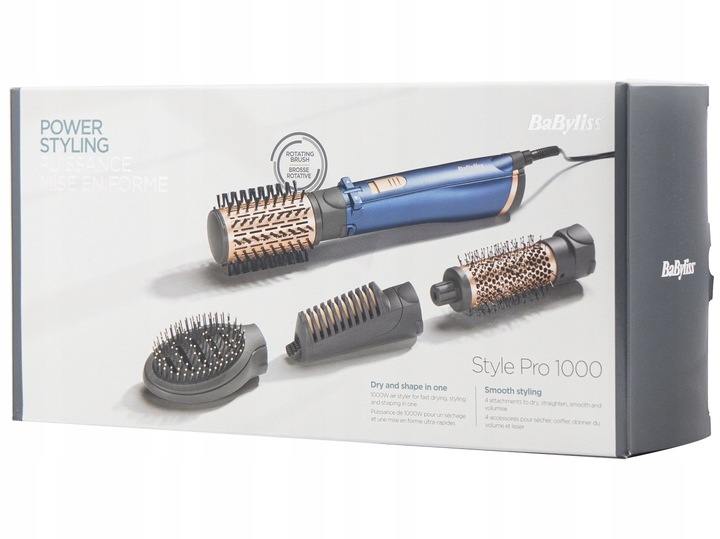 Suszarko-lokówka Obrotowa BABYLISS Style Pro 1000 AS965E 1000W