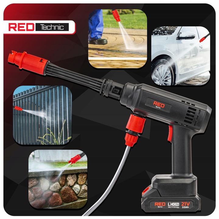 MYJKA CIŚNIENIOWA AKUMULATOROWA OGRODOWA 21V BEZPRZEWODOWA WALIZKA