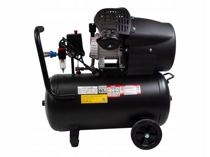 Kompresor Sprężarka olejowa 50L dwutłokowa 2,2kW 230V 10bar Airbox