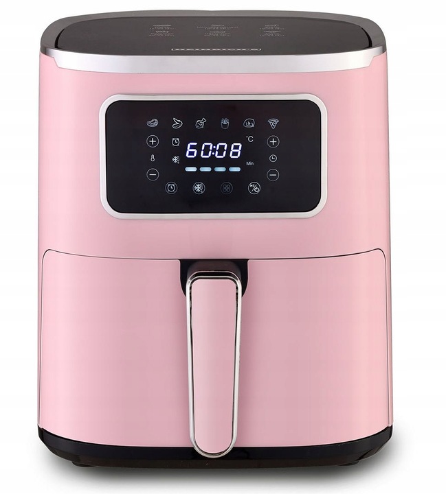 Duża BEZTŁUSZCZOWA FRYTKOWNICA Air Fryer 5L AIRFRYER 1450W 6 Programów