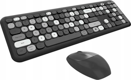 Bezprzewodowy zestaw klawiatura + myszka MOFII 666 2.4G (czarny)