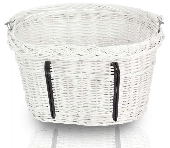 KOSZYK WIKLINOWY NA ROWER ZAKUPY HACZYKI + WKŁAD