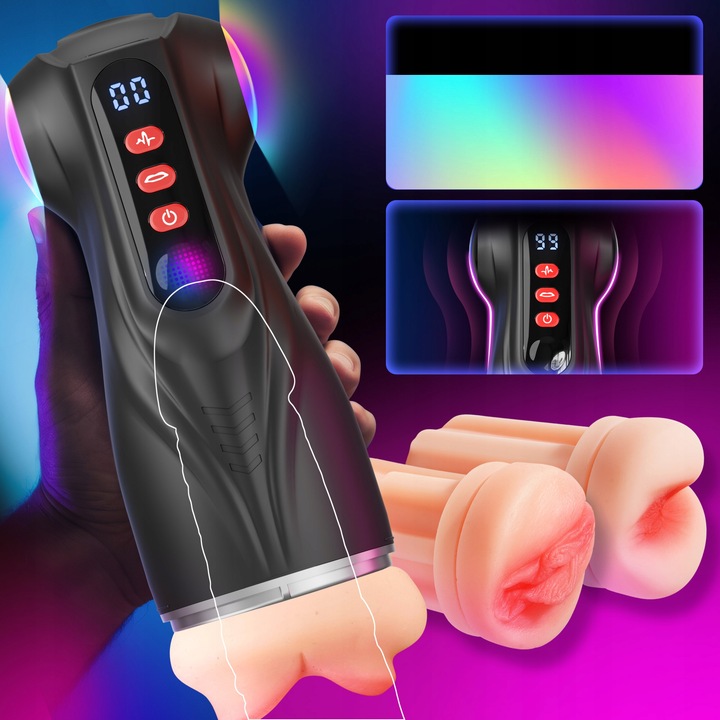Kontrola APP 3 rodzaje linery Elektryczny masturbator z 9 trybów pracy