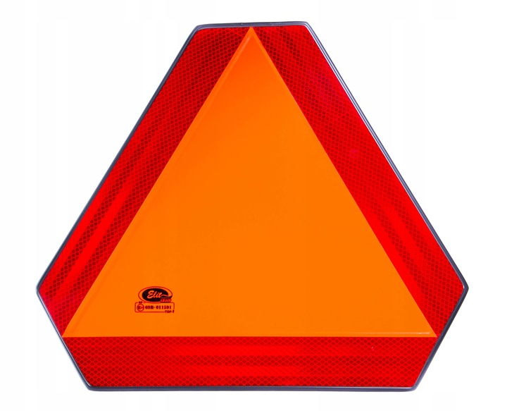 TRÓJKĄT OSTRZEGAWCZY Z UCHWYTEM POJAZD WOLNOBIEŻNY METAL POLSKI HOMOLOGACJA