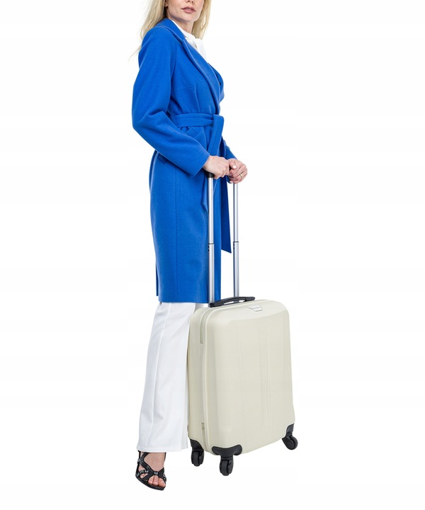 Walizka Kabinowa Podróżna Na Kółkach Twarda Mała PUCCINI Biała ABS03C 0