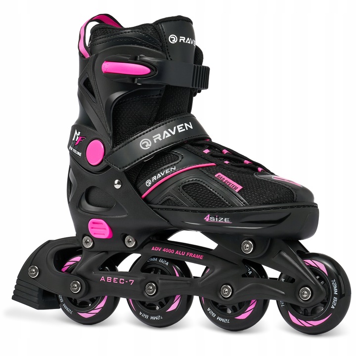 Rolki Regulowane RAVEN Pulse Black/Fuchsia 37-40