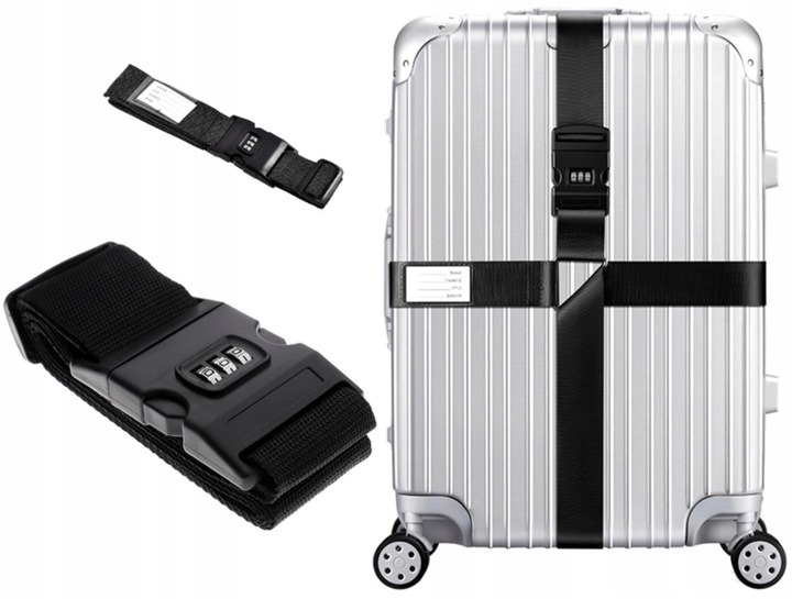Pas do Torby Bagażu walizki Podróżny Spinający z kodem zabezpieczający