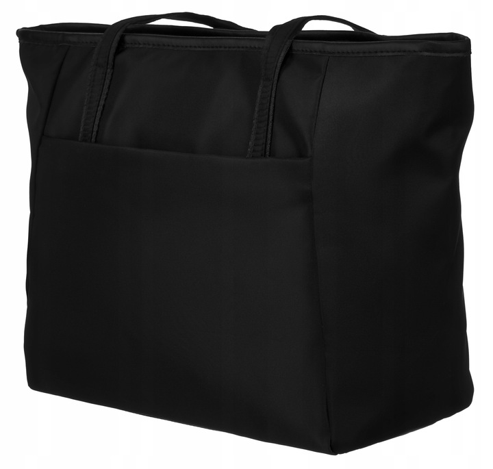 Torebka damska shopper bag czarna torba pojemna duża A4 miejska PETERSON
