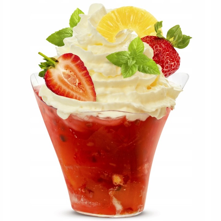 PUCHAREK POJEMNIK na deser GÓRA FALISTA WAVES 25 sztuk PRZYSTAWKI PRZEKĄSKI