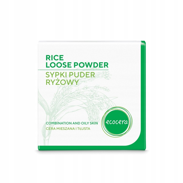 ECOCERA Sypki puder ryżowy dla cery tłustej i mieszanej 15g