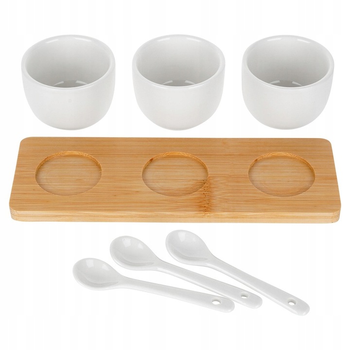 Miseczki TALERZ miska na przekąski przystawki tapas sosy dipy dipówka deska