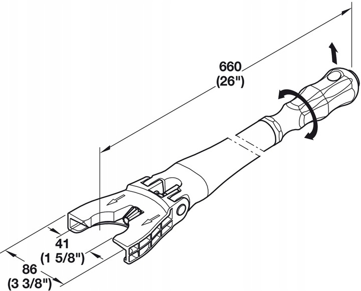 Hafele Axilo Klucz do Nóżki stopki od oryginalny