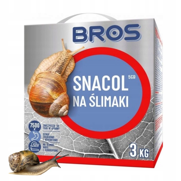 BROS Na Ślimaki Snacol Granulat TRUTKA Na Ślimaki Skuteczny Preparat