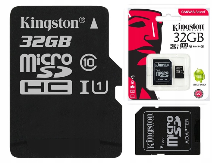 KINGSTON KARTA PAMIECI 32GB MICRO SD class 10 UHS