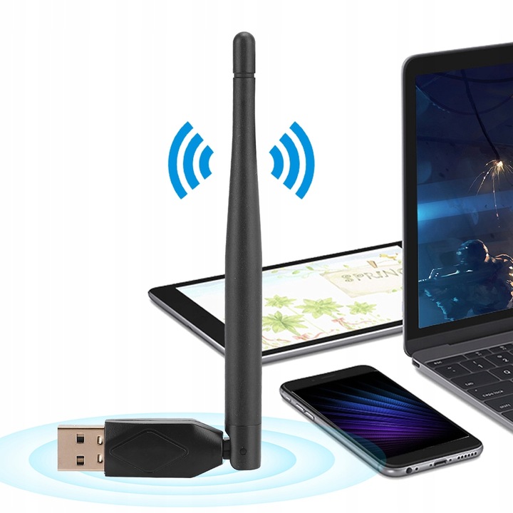 ANTENA ADAPTER WiFi USB DO DEKODERA TUNERA LTC ITP ZGEMMA MT7601