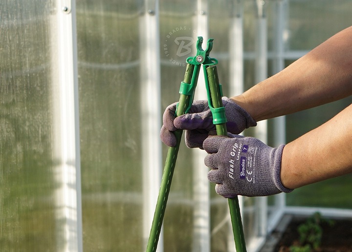 Tyczki do roślin Podpora pomidorów powlekana stal Palik 150cm 10 szt