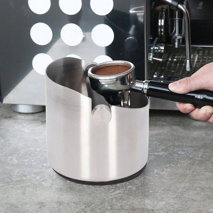 POJEMNIK DO ESPRESSO ZE METAL DRĄŻKIEM POJEMNIK NA FUSY DO SITKA, KNOCK BOX
