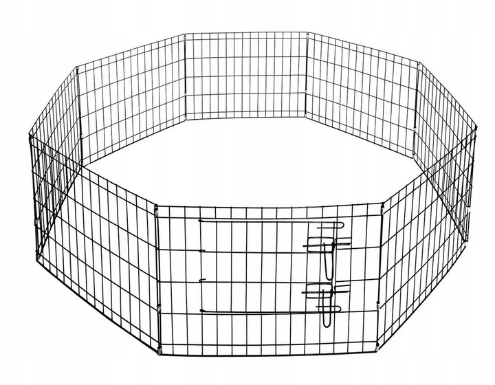 Metalowy Składany Kojec dla Psa Królika do Domu na Zewnątrz Zagroda