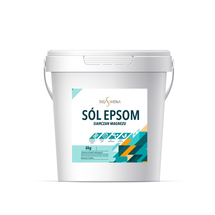 SÓL EPSOM 5kg SÓL GORZKA RZYMSKA Siarczan magnezu jakość PREMIUM