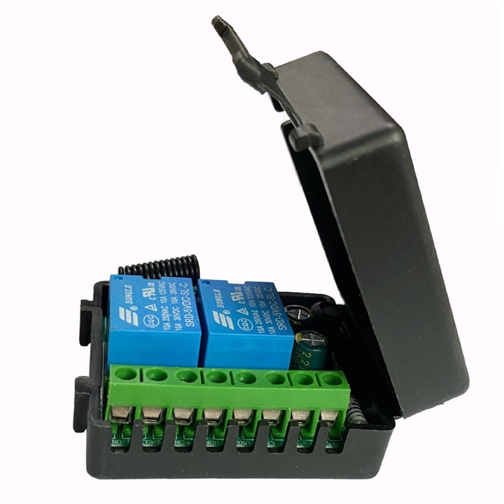 Zdalne sterowanie 230V włącznik 2 kanały na 2 pilota radiowy AC 85-250V 10A