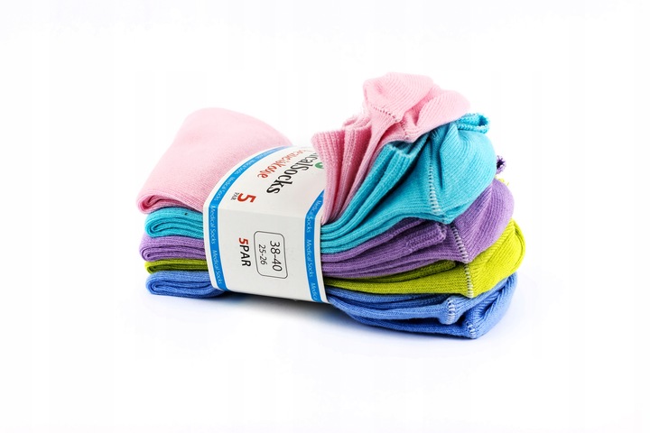 5X SKARPETKI SKARPETY MEDYCZNE BEZUCISKOWE DAMSKIE 41-43