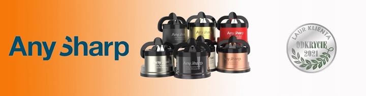 Ostrzałka do noży osełka AnySharp Classic Red