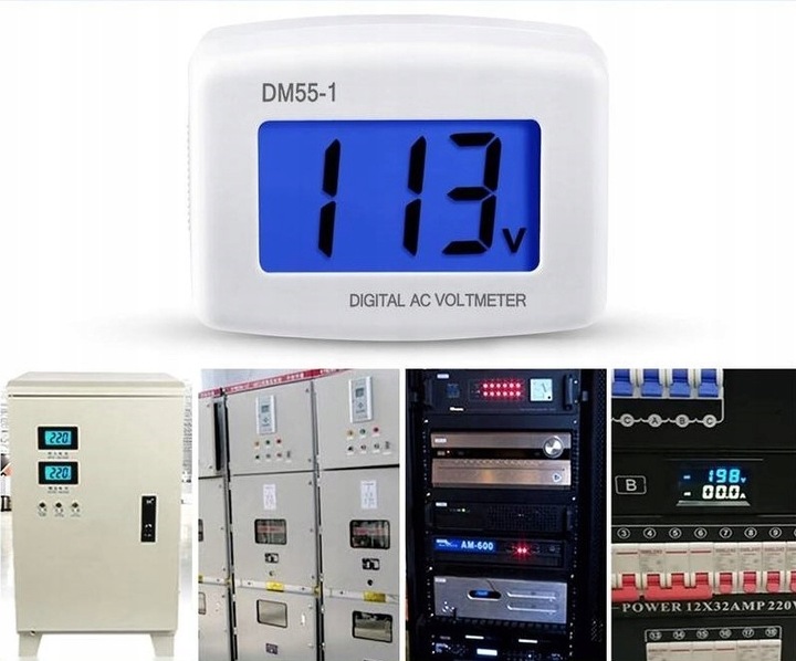 Cyfrowy woltomierz tester miernik napięcia w sieci w gniazdku AC 80-300V
