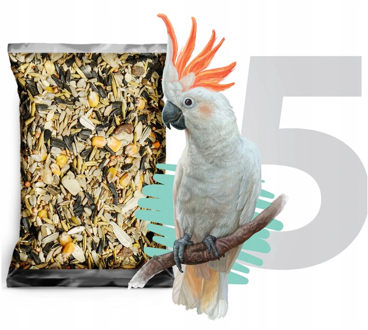 KARMA DLA PAPUG ŚREDNICH 5kg papugi NIMFA ROZELLA pokarm STANDARD Champi