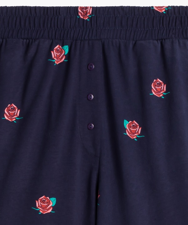 Piżama damska Atlantic NLP-482 granat L