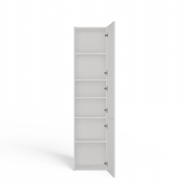 SZAFKA REGAŁ SŁUPEK 3 DRZWI MALWA S43 BIAŁY