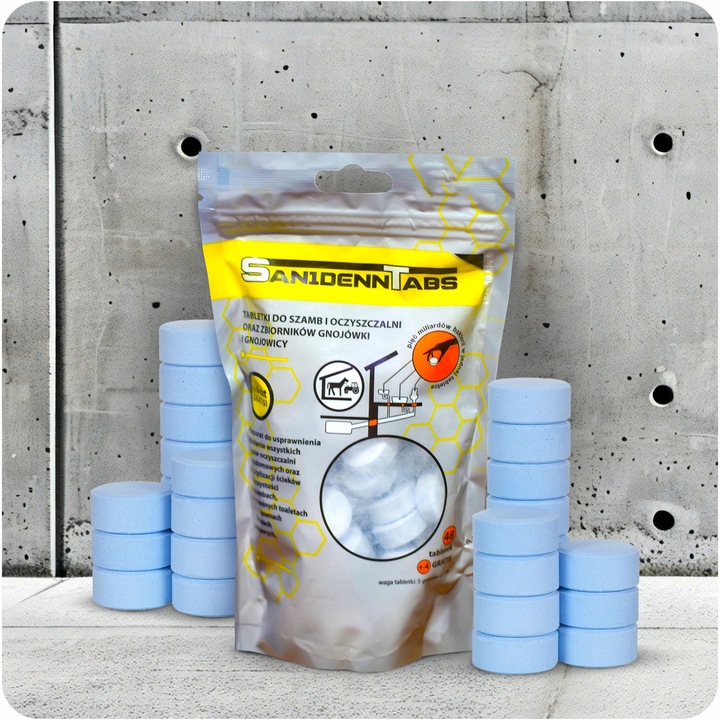TABLETKI DO SZAMBA OCZYSZCZALNI BAKTERIE NA ROK SANIDENN TABS BIO