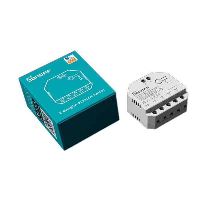 SONOFF DUAL R3 Inteligentny Sterownik Do Rolet Wi-Fi Pomiar Mocy Prądu