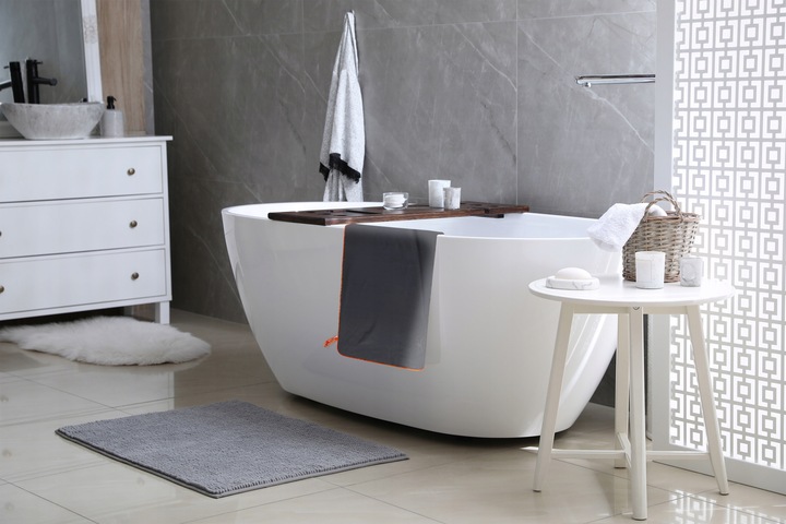 RĘCZNIK Z MIKROFIBRY 80x150 cm szary NEW