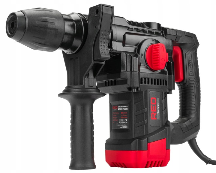 MŁOT UDAROWY MŁOTOWIERTARKA UDAR SDS+ 2200W 6J WALIZKA 3 X WIERTŁO +